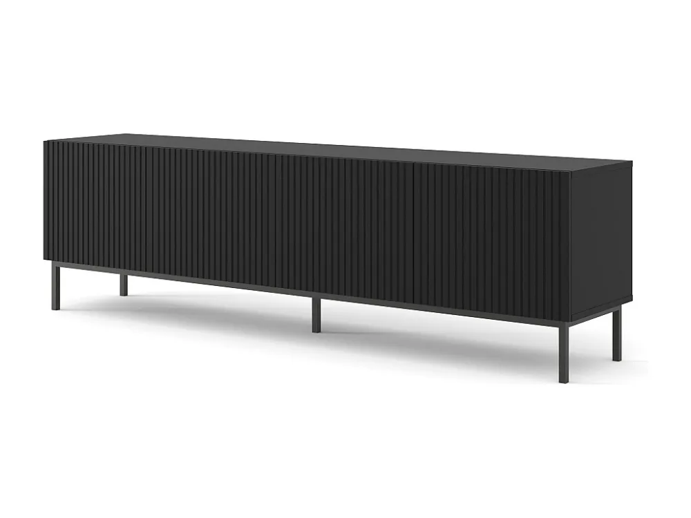 Tv Meubel RAVENNA B RTV200 4D 200x42x58 Zwart