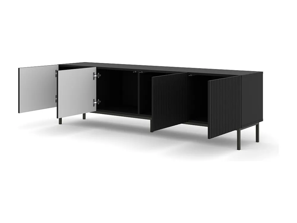 Tv Meubel RAVENNA B RTV200 4D 200x42x58 Zwart