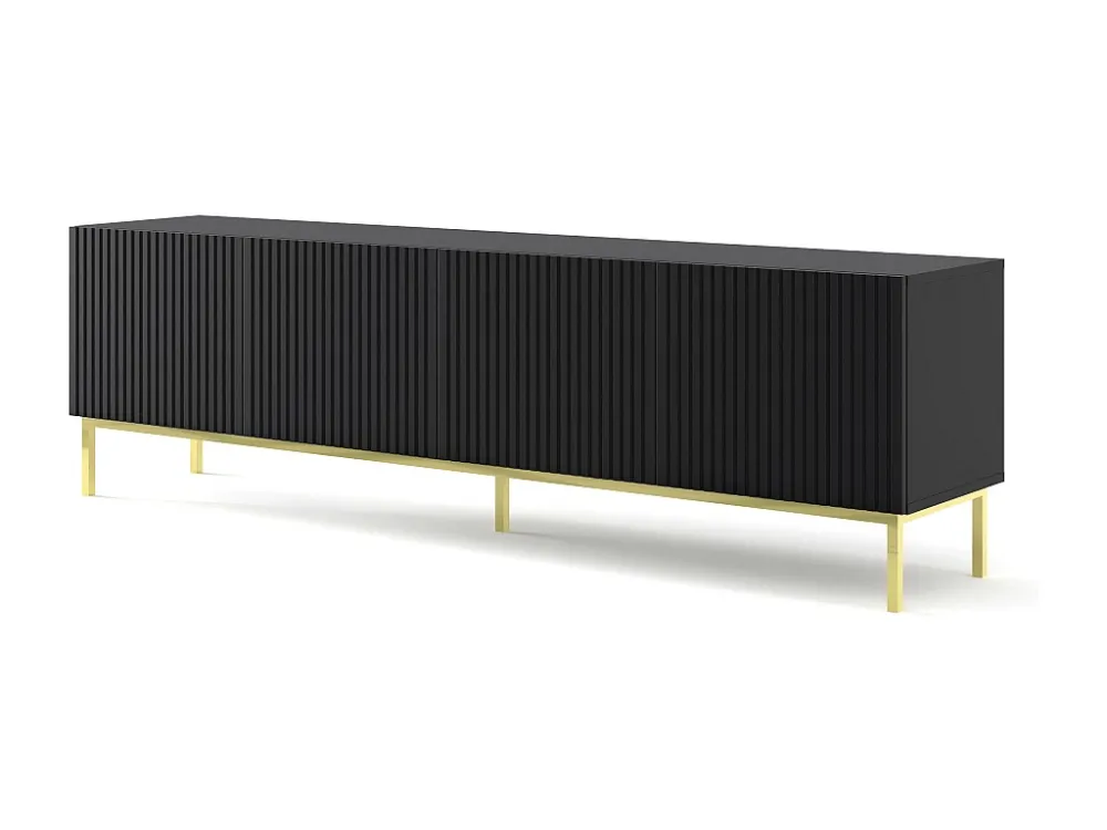 Tv Meubel RAVENNA B RTV200 4D 200x42x58 Zwart