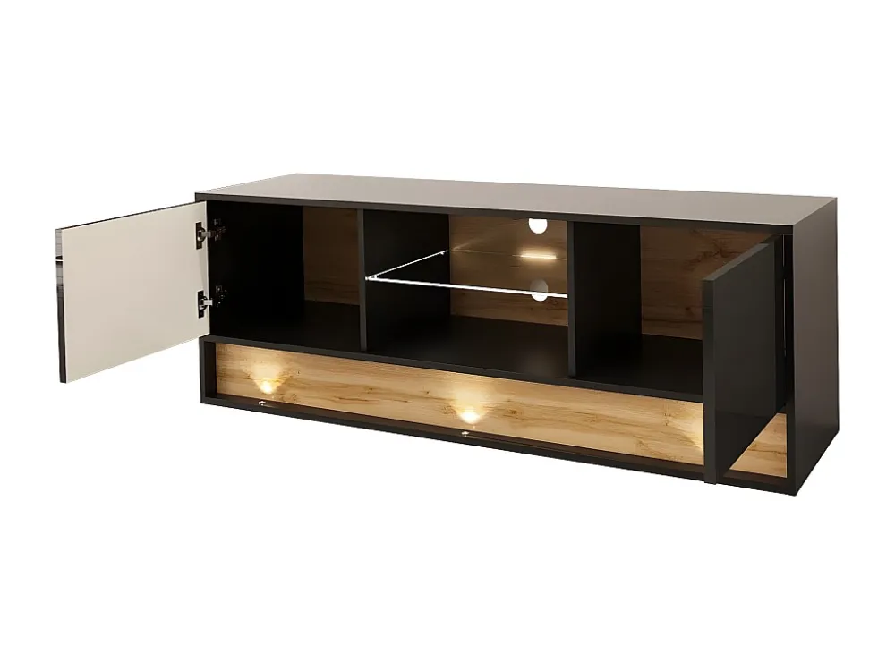 Tv Meubel VISION RTV140 2D1D 140x40x50 Zwart