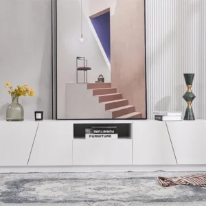 Houten tv-meubel van 170 cm - Scandinavische stijl - wit ModernLuxe