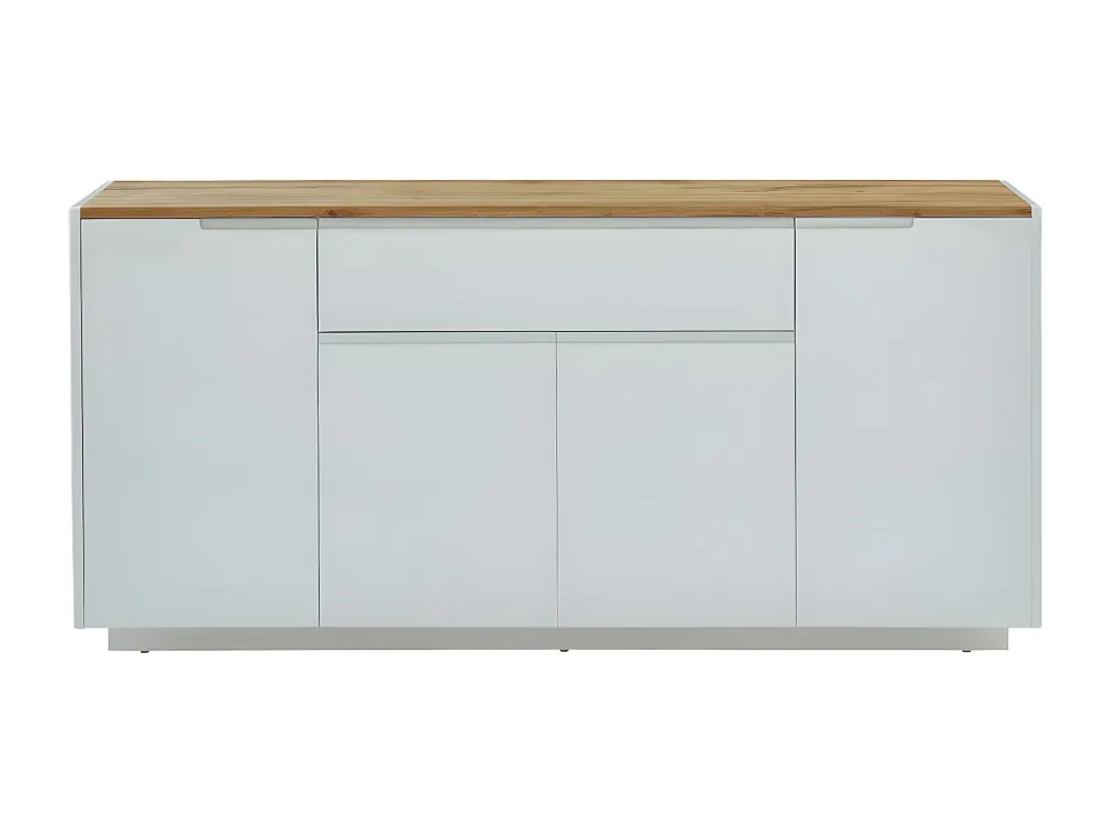 Buffetkast met 4 deuren en 1 lade. Witgelakt mdf AMANI