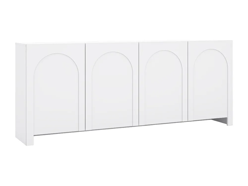 Buffetkast met 4 deuren van mdf - Kleur: wit - DELANYA
