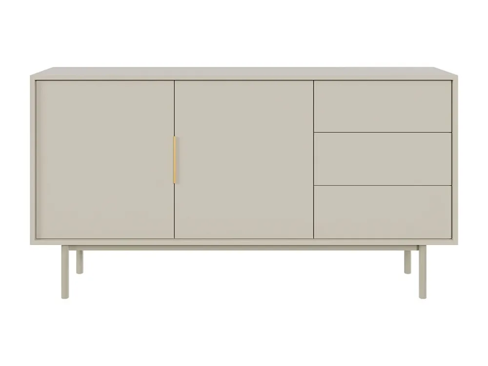 Buffetkast met 2 deurtjes en 3 lades - Beige - DABRIANA
