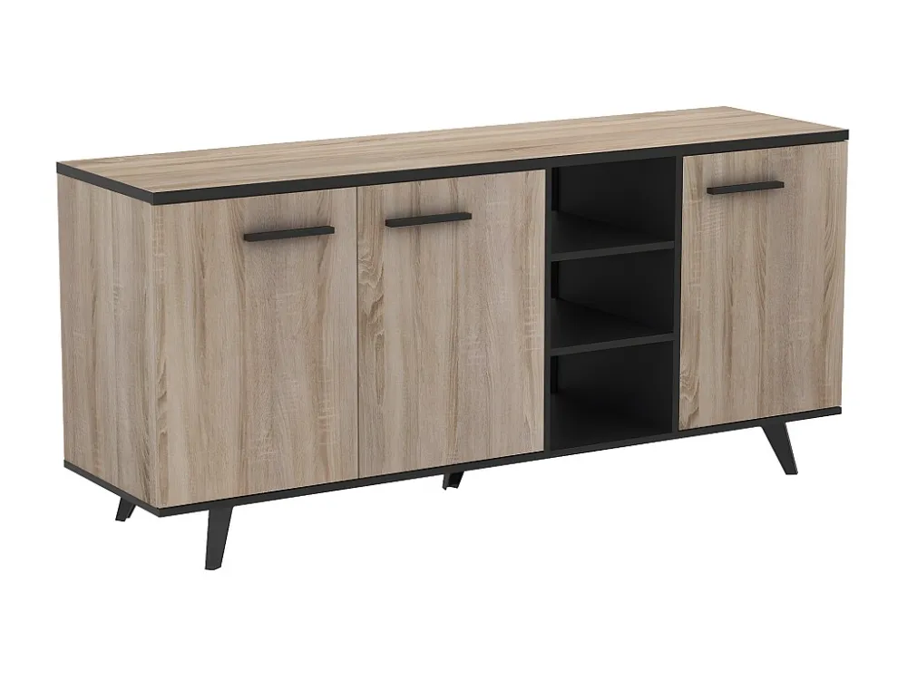 Buffet 3 Deuren en 3 Nissen L160,7 cm - Wayne Calicosy