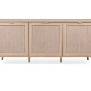 Dressoir met 3 Deuren L150 cm - Rotan afdruk - Bali Calicosy
