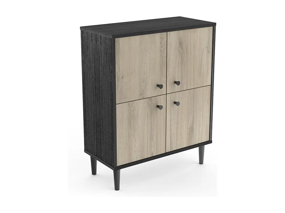 Klein 4-deurs houteffect buffet L61cm - ARTY Calicosy