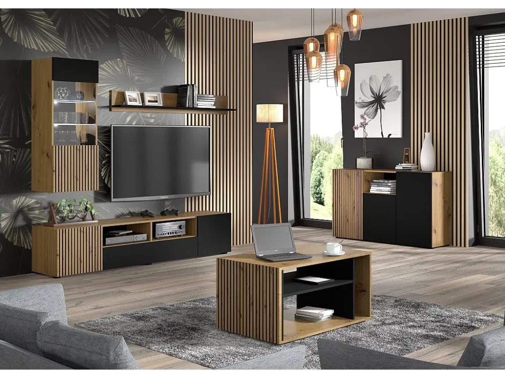 Dressoir AURIS SB135 3D 135x42x82 Beige