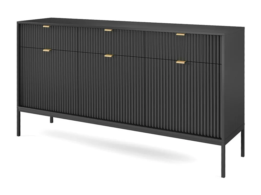 Dressoir AVON SB154 3D3D 154x39x83 Zwart