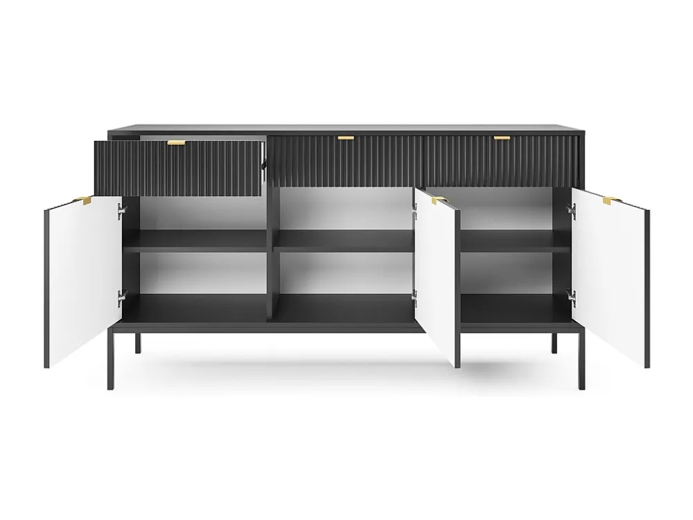 Dressoir AVON SB154 3D3D 154x39x83 Zwart