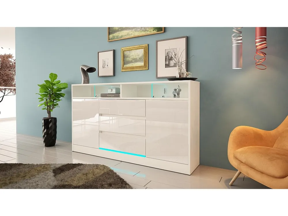 Dressoir DISPARO SB160 2D3D 160x34x89 Wit
