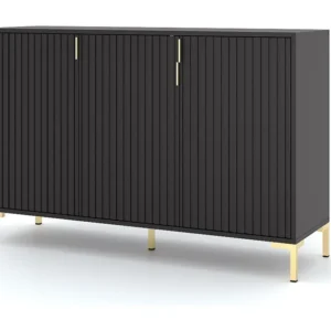Dressoir FLINN SB130 3D 130x40x86 Zwart
