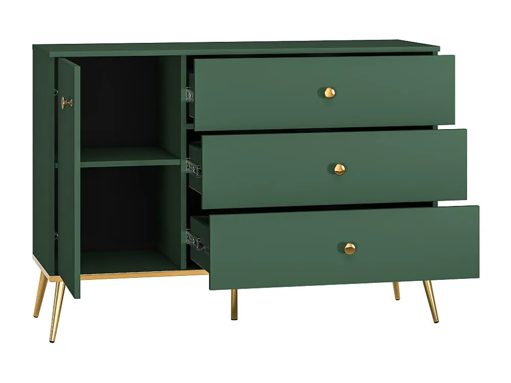 Dressoir FORT SB120 1D3D 120x40x85 Groen