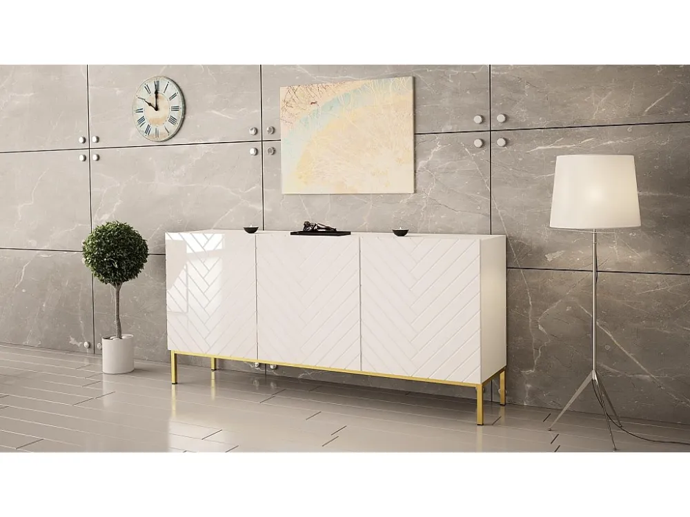 Dressoir GALA SB160 3D 160x37x76 Wit
