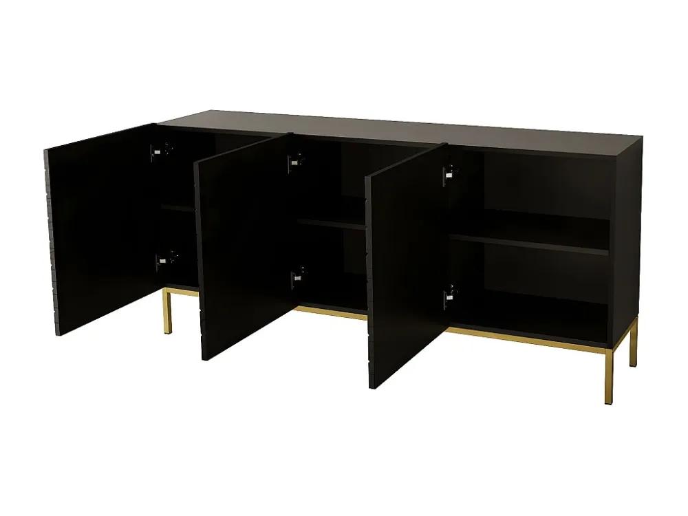 Dressoir GALA SB160 3D 160x37x76 Zwart