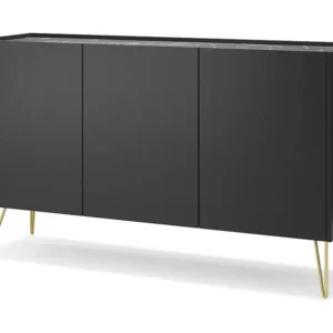 Dressoir HARMONY SB144 3D 144x37x83 Zwart
