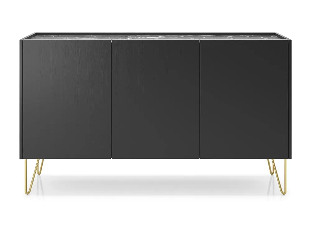 Dressoir HARMONY SB144 3D 144x37x83 Zwart
