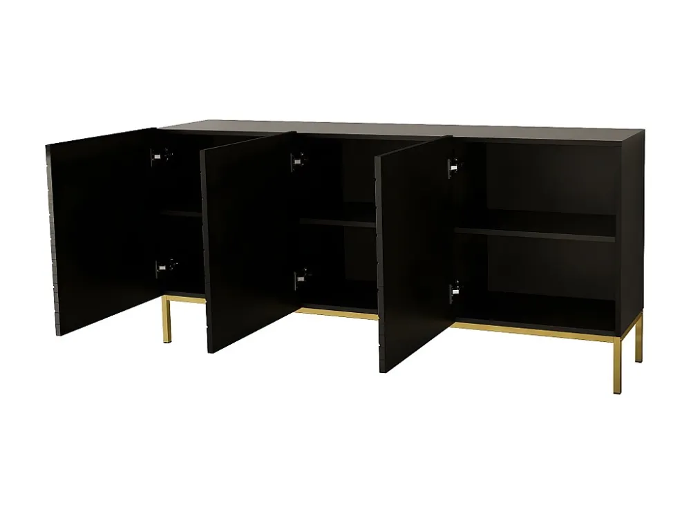 Dressoir HEXA SB160 3D 160x37x76 Zwart