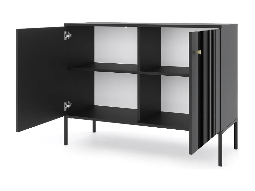 Dressoir ISEO SB104 2D 104x39x79 Zwart