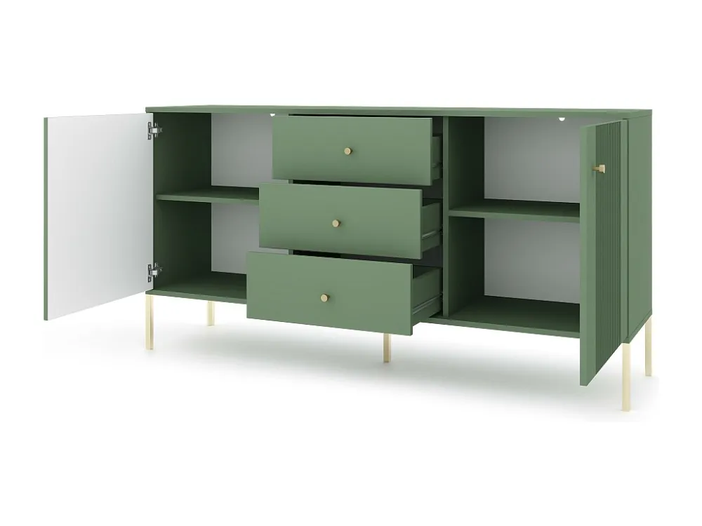 Dressoir ISEO SB154 2D3D 154x39x79 Groen