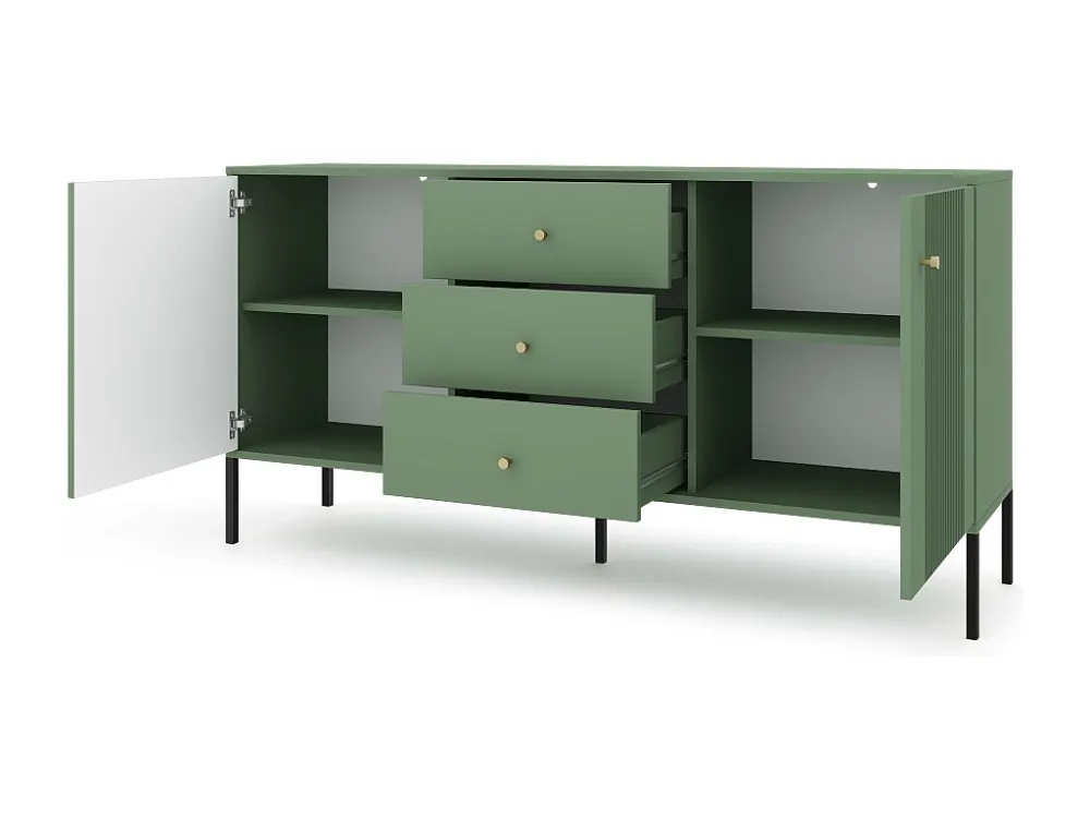 Dressoir ISEO SB154 2D3D 154x39x79 Groen