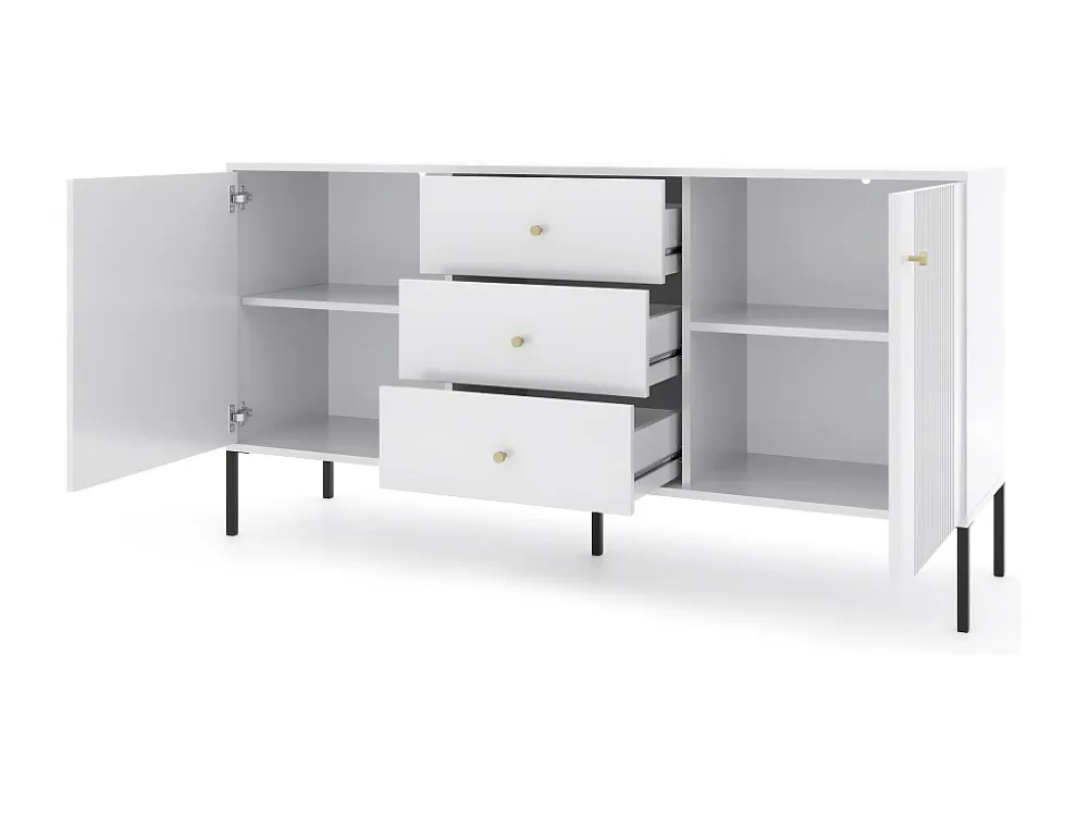 Dressoir ISEO SB154 2D3D 154x39x79 Wit