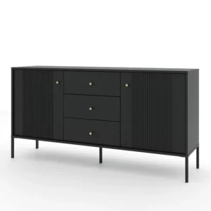 Dressoir ISEO SB154 2D3D 154x39x79 Zwart