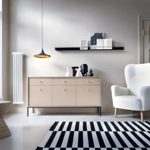 Dressoir - 3 laden en 3 deuren - Beige - BOGDAN - Koop nu eenvoudig en goedkoop online