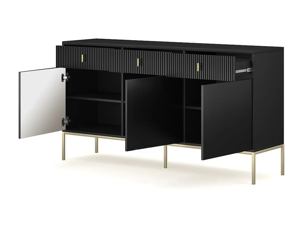 Dressoir MAGGIORE SB154 3D3D 154x39x83 Zwart