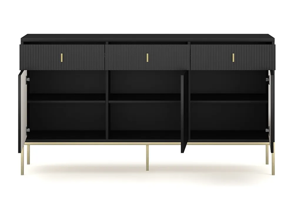 Dressoir MAGGIORE SB154 3D3D 154x39x83 Zwart