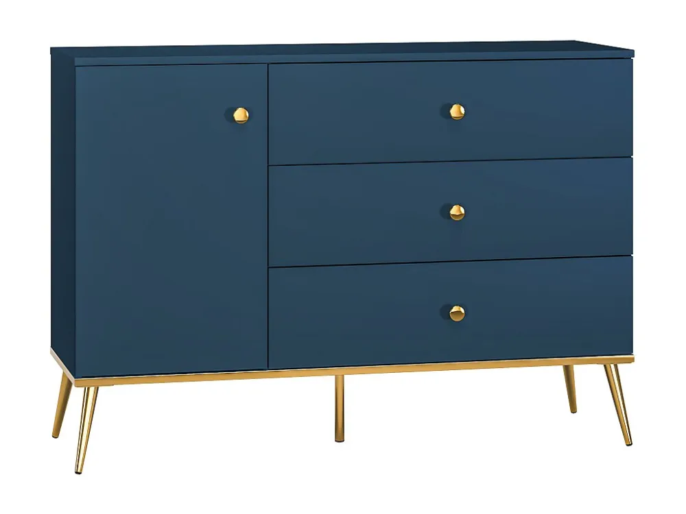Dressoir MARINE SB120 1D3D 120x40x85 Blauw