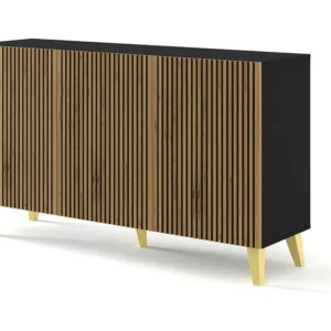 Dressoir RAVENNA P SB150 3D 150x42x87 Zwart