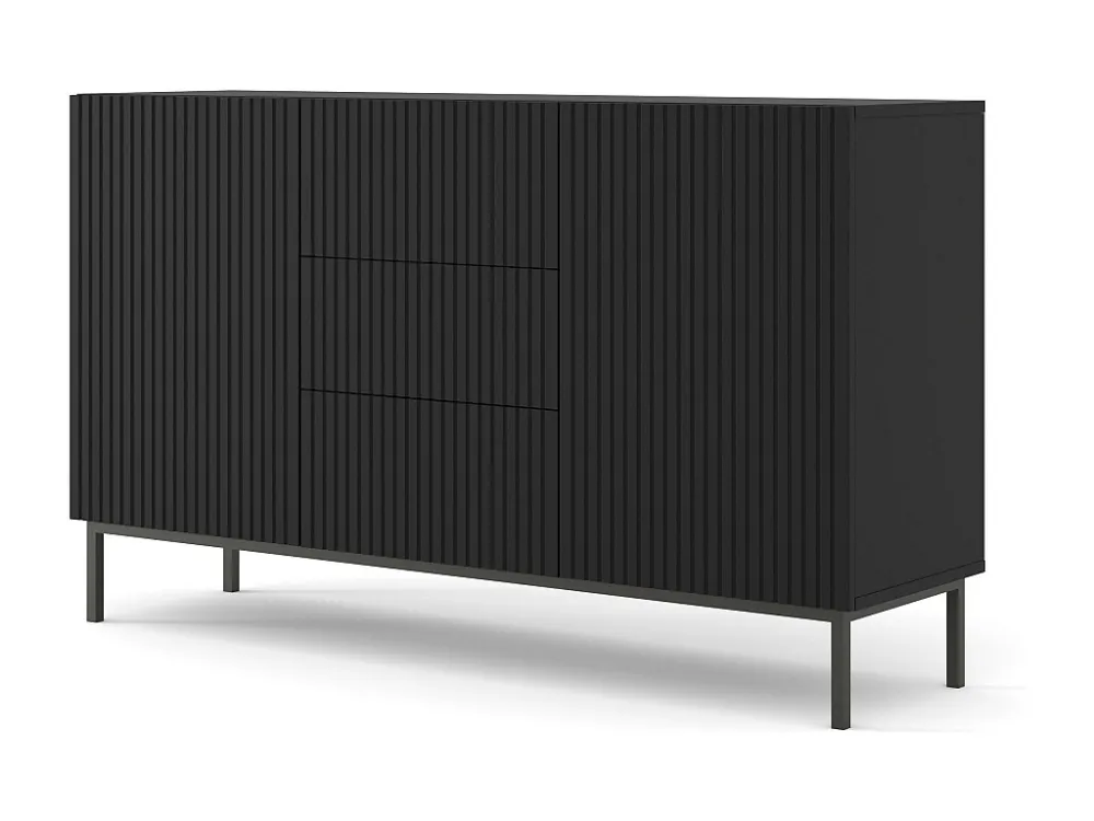 Dressoir RAVENNA B SB150 2D3D 150x42x87 Zwart