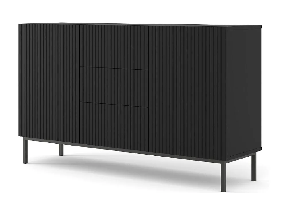 Dressoir RAVENNA B SB150 2D3D 150x42x89 Zwart