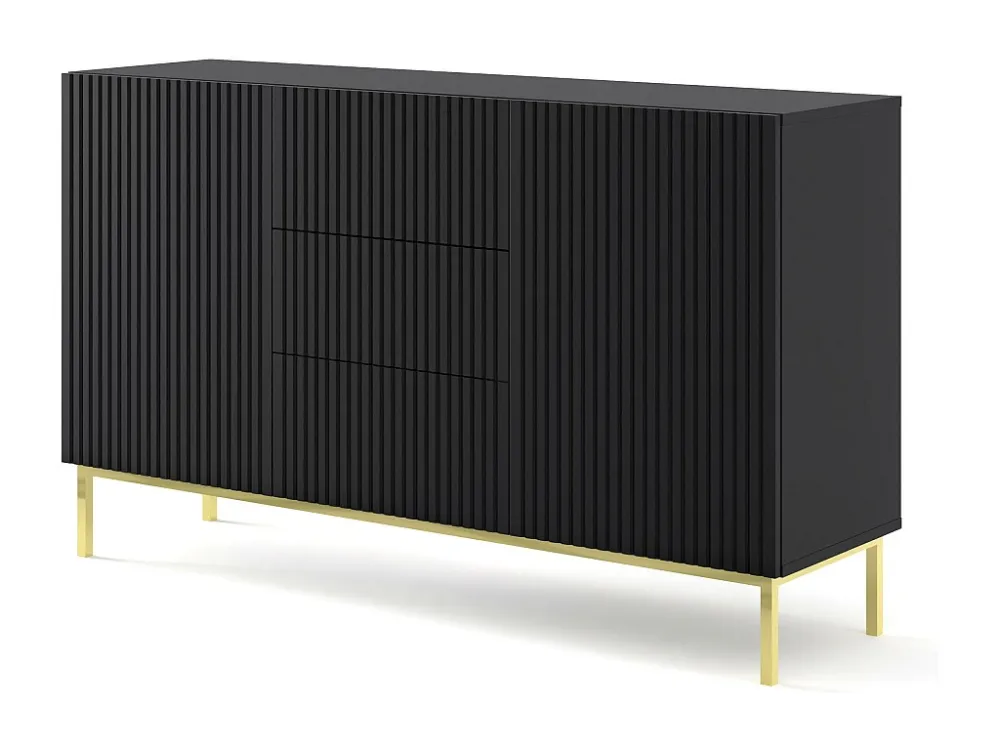 Dressoir RAVENNA B SB150 2D3D 150x42x89 Zwart
