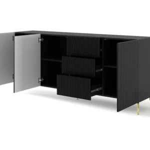 Dressoir RAVENNA B SB200 3D3D 200x42x87 Zwart