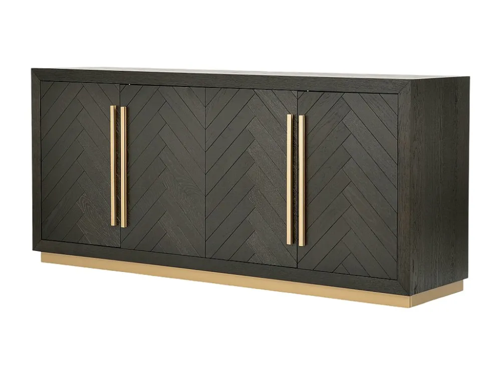 Dressoir SEVILLE SB180 4D 180x48x80 Zwart