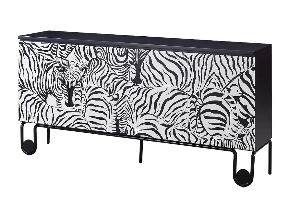 Dressoir STILIG SB183 4D 183x40x90 Zwart