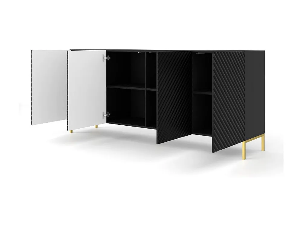 Dressoir SURF SB200 4D 200x42x87 Zwart