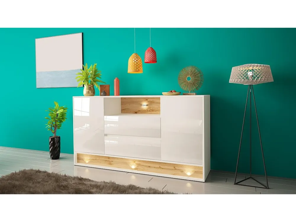 Dressoir VISION SB160 2D2D 160x40x85 Wit