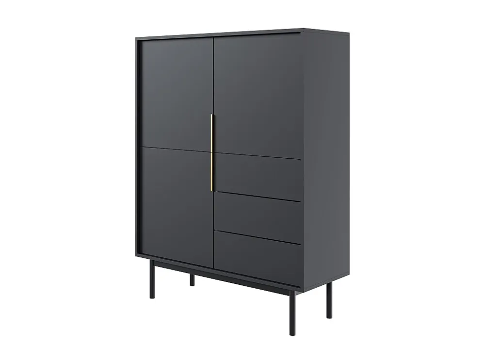Dressoir VIVA SB104 3D3D 104x39x140 Zwart