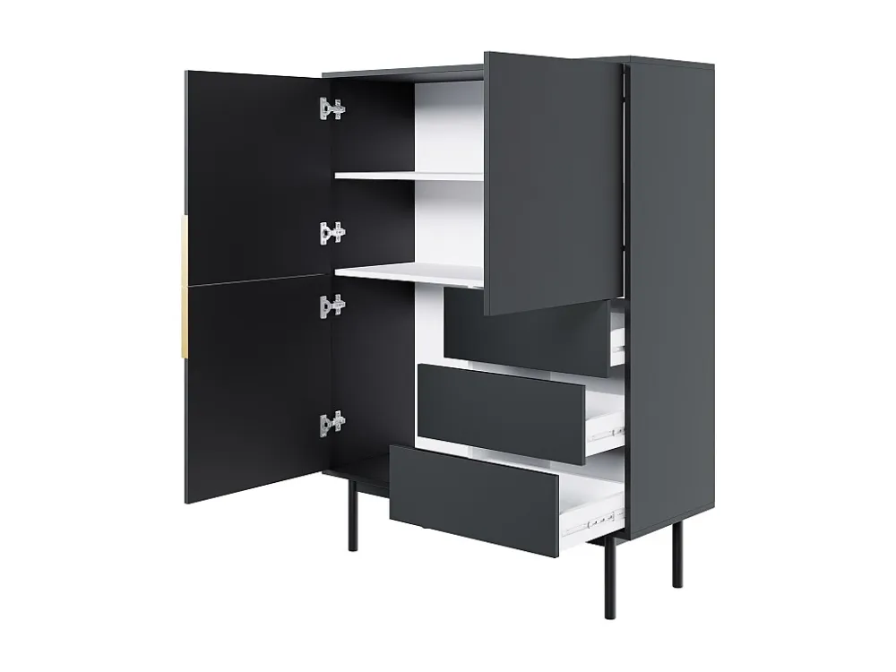Dressoir VIVA SB104 3D3D 104x39x140 Zwart