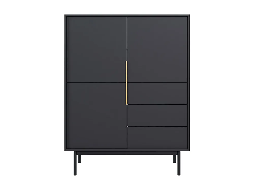 Dressoir VIVA SB104 3D3D 104x39x140 Zwart