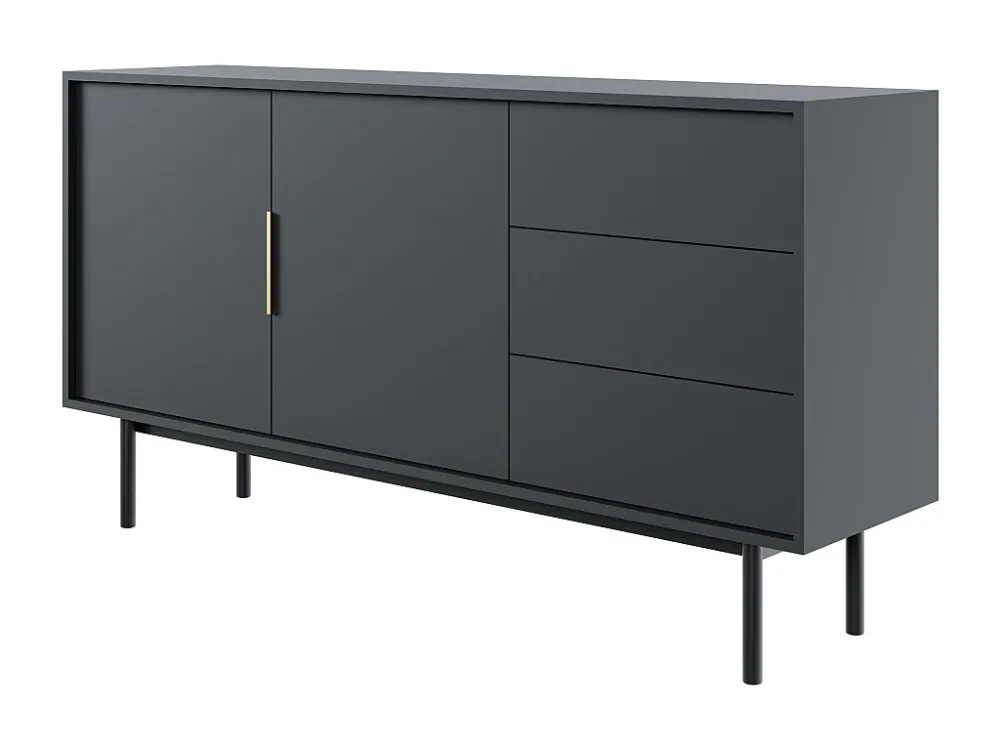 Dressoir VIVA SB154 2D3D 154x39x82 Zwart
