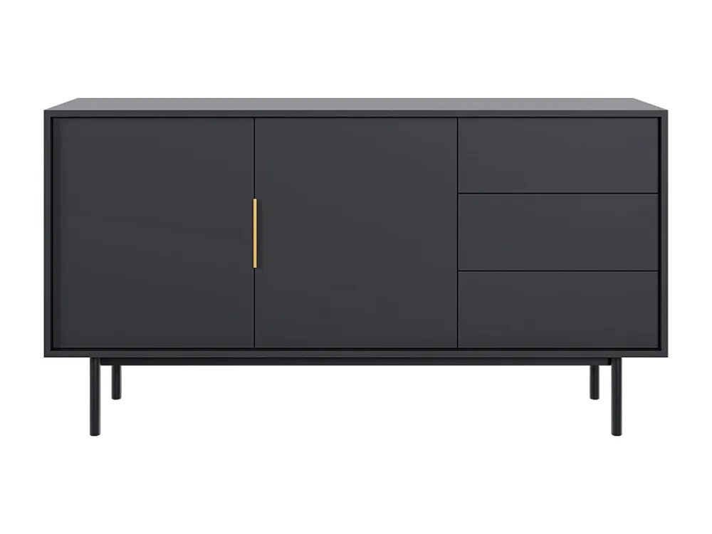 Dressoir VIVA SB154 2D3D 154x39x82 Zwart