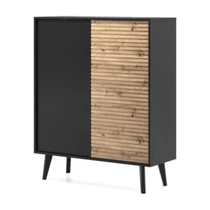 Dressoir WILLOW SB104 2D 104x39x125 Zwart