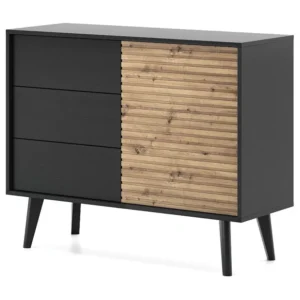 Dressoir WILLOW SB104 1D3D 104x39x83 Zwart