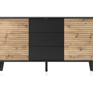 Dressoir WILLOW SB154 2D3D 154x39x83 Zwart