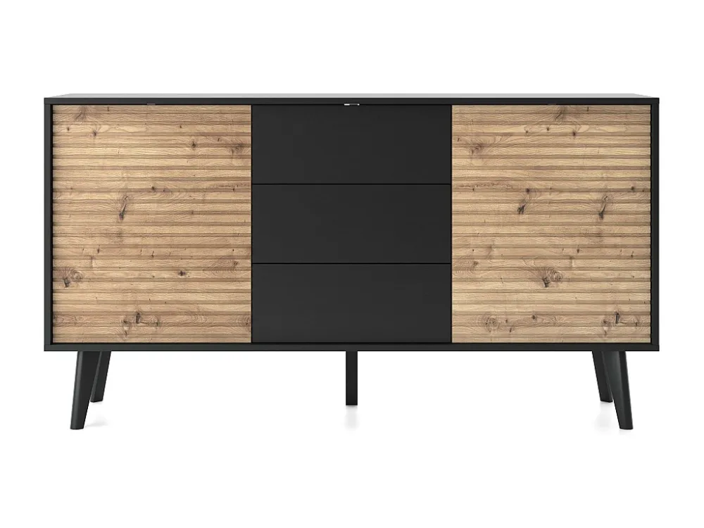 Dressoir WILLOW SB154 2D3D 154x39x83 Zwart