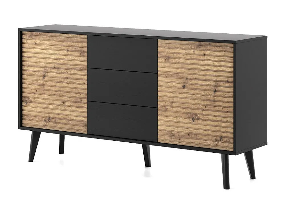 Dressoir WILLOW SB154 2D3D 154x39x83 Zwart